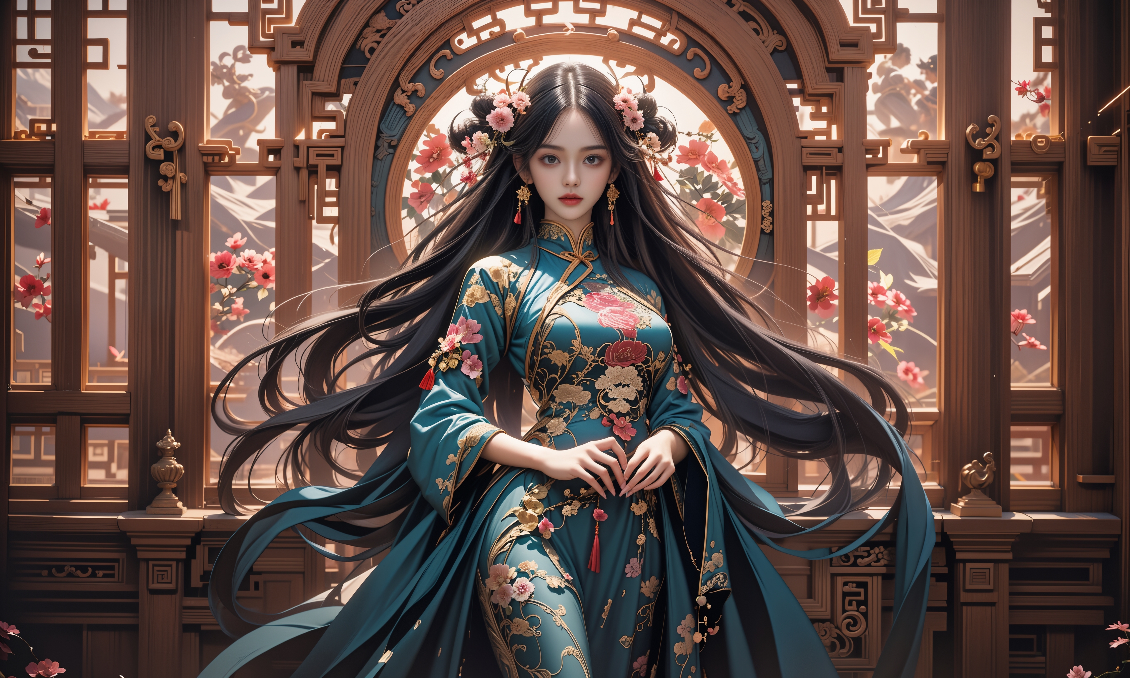 高温“烤”验下的工作者：打捞水草保灌解“渴”